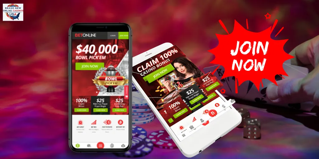 Join BetOnline Casino No Deposit Bonus 